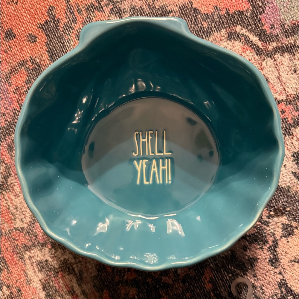 Rae Dunn Teal Artisan Bowl